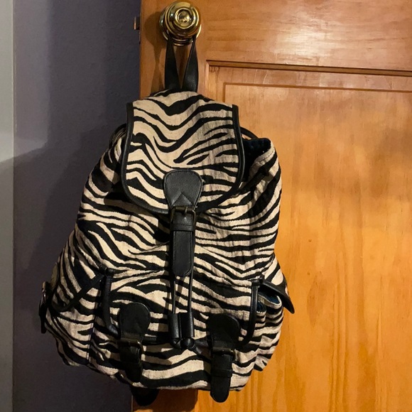 Forever 21 Handbags - Zebra print backpack forever 21